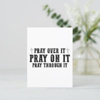 Beten Sie auf sie beten über sie beten durch sie C