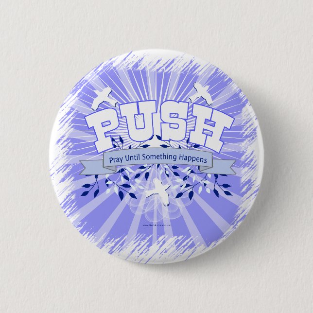 Beten Sie, bis etwas passiert Button (Vorderseite)