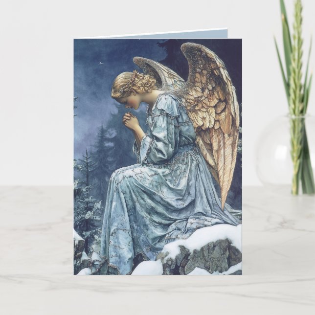 Beten Sie die Grußkarte für den Weltfrieden Karte (Vorderseite)