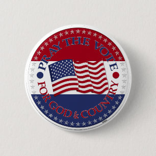 Beten Sie die Stimme für Gott und Land mit der Fla Button