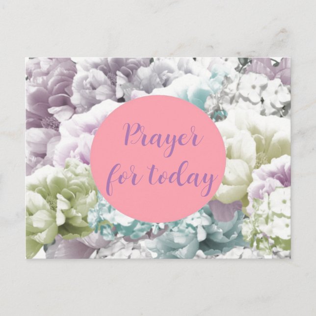 Beten Sie eine Schrift für die heutige Postkarte (Vorderseite)