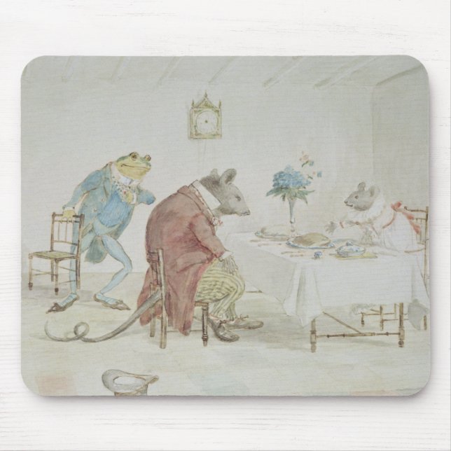 Beten Sie, Fräulein Mouse, Sie gibt uns etwas beer Mousepad (Vorne)