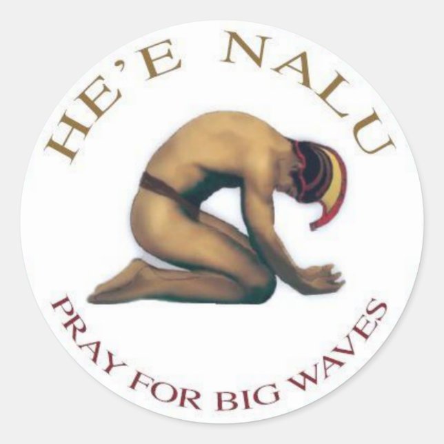 Beten Sie für Big Waves Sticker (Vorderseite)