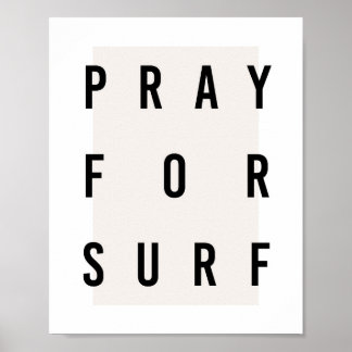 Beten Sie für die neutrale Box der Surf Box Poster