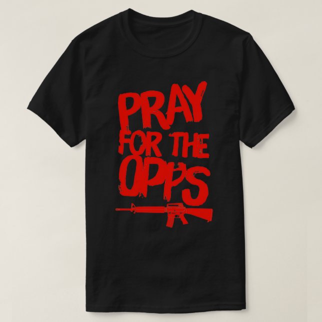Beten Sie für die Opps T-Shirt (Design vorne)