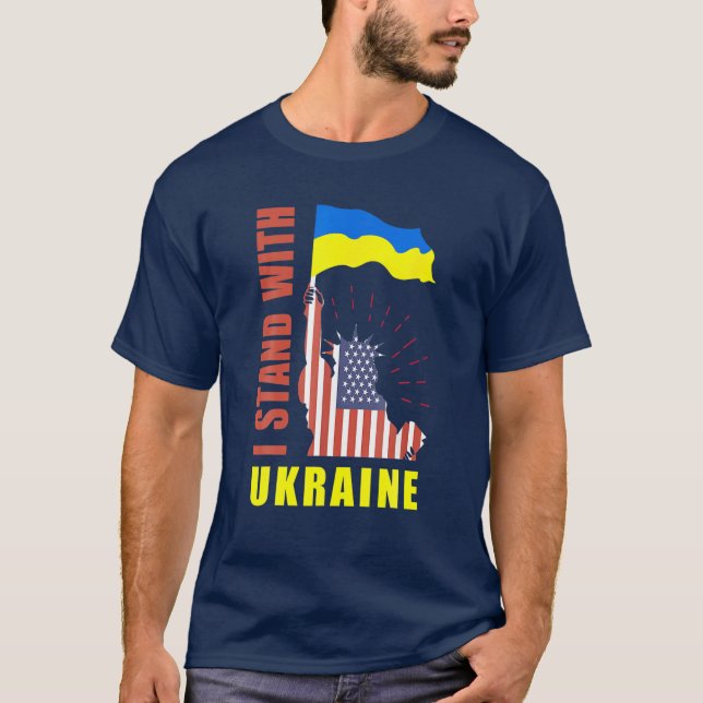 Beten Sie für die Ukraine Ukrainer Ukrainisch Slaw T-Shirt (Vorderseite)