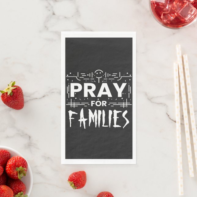 Beten Sie für Familien Serviette (Beispiel)