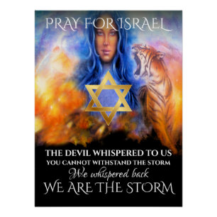 Beten Sie für Israel Poster