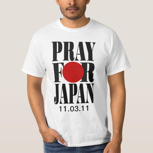 Beten Sie für Japan T-Shirt (Vorderseite)