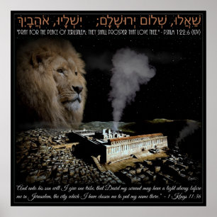 Beten Sie für Jerusalem Poster