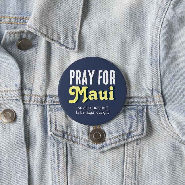 Beten Sie für Maui Button (Beispiel)