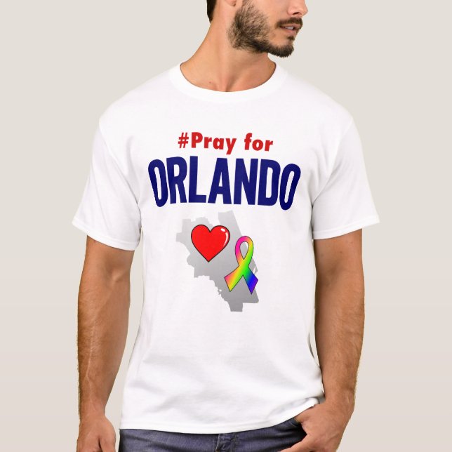 Beten Sie für Orlando-T-Stück T-Shirt (Vorderseite)