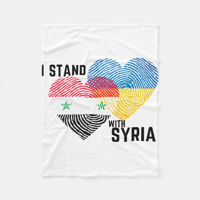 Beten Sie für Syrien Fleecedecke (Vorderseite)
