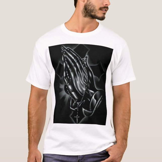 Beten Sie Hände T-Shirt (Vorderseite)
