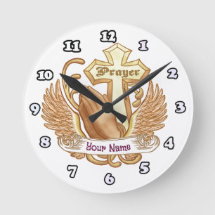 Beten Sie immer Christliche Uhr kreuzen