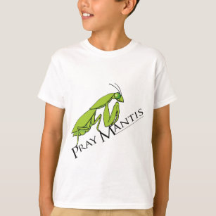 Beten Sie Jungen-Insekten-T - Shirt des Mantis