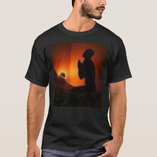BETEN SIE SILOHETTE SCHWARZES T-SHIRT