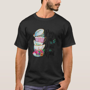Beten Sie Tea Direct Wiederholung klassische Gespr T-Shirt