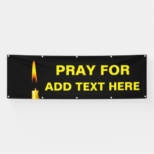 Beten Sie um Text Banner