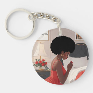 Beten von Mutter-Akrylus-Schlüsselanhänger Schlüsselanhänger