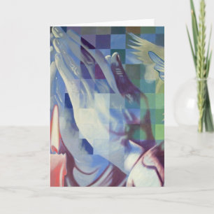 Betende Handkarte Feiertagskarte