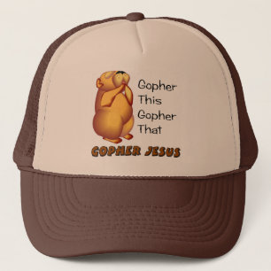 Betender christlicher Entwurf des Gopher Truckerkappe
