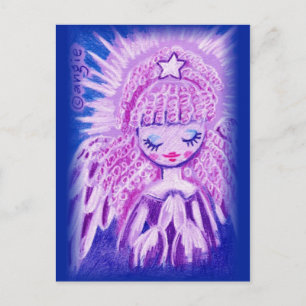 Betender Engel mit Locken Postkarte