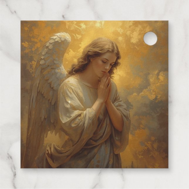 Betender Engel - Religiöse Anlässe Geschenkanhänger (Rückseite)