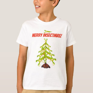 Betender Mantis-Baum-sonderbares Weihnachten T-Shirt