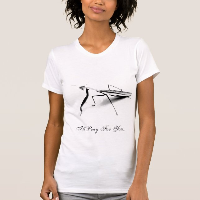 Betender Mantis-T - Shirt (Vorderseite)