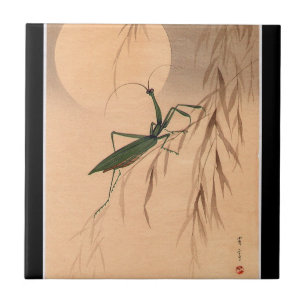 Betender Mantis und die Mond-japanischen Kunst C. Fliese