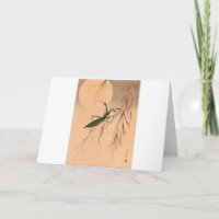 Betender Mantis und die Mond-japanischen Kunst C.