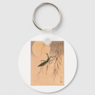 Betender Mantis und die Mond-japanischen Kunst C. Schlüsselanhänger