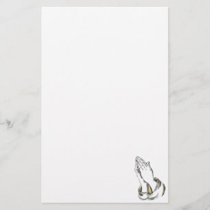 Betendes Briefpapier KRW Hand