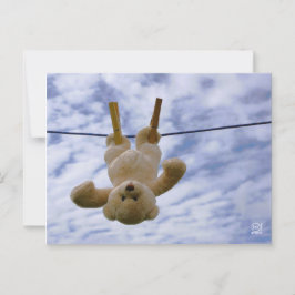 Beterschap en een dikke knuffel. postkarte