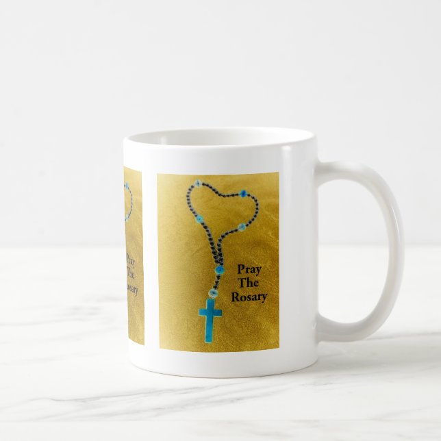BETET DEN ROSENKRANZ KAFFEETASSE (Rechts)
