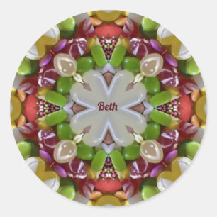 BETH ~ EASTER CANDY ~ RUNDER AUFKLEBER