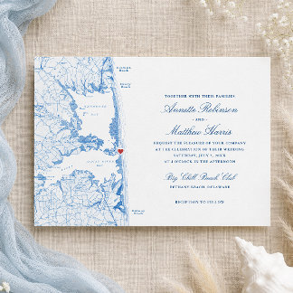 Bethany Beach Big Chill Beach Club Hochzeit Einladung