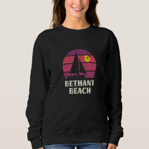 Bethany Beach De Sailing Retail 70er Vintag Sunset Sweatshirt