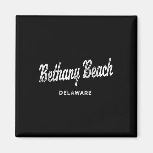 Bethany Beach Delaware De Vintag Athletic Sports Magnet