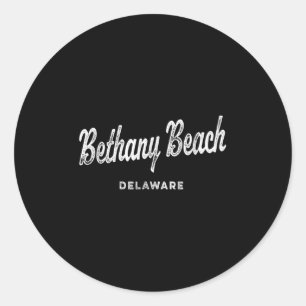Bethany Beach Delaware De Vintage Athletic Sports Runder Aufkleber