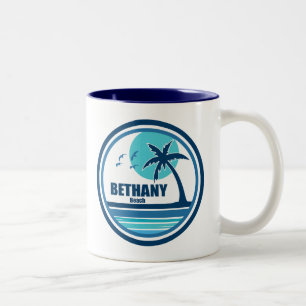 Bethany Beach Delaware Palm Tree Birds Zweifarbige Tasse
