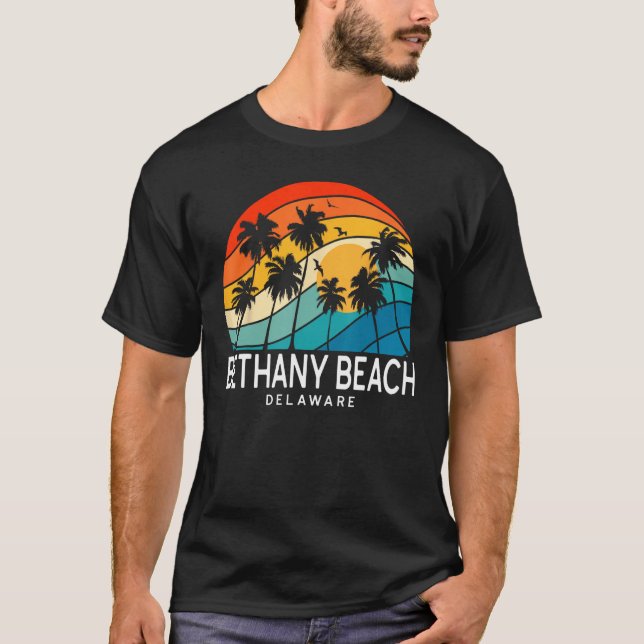 Bethany Beach Delaware Palm Tree Tropical Beach So T-Shirt (Vorderseite)