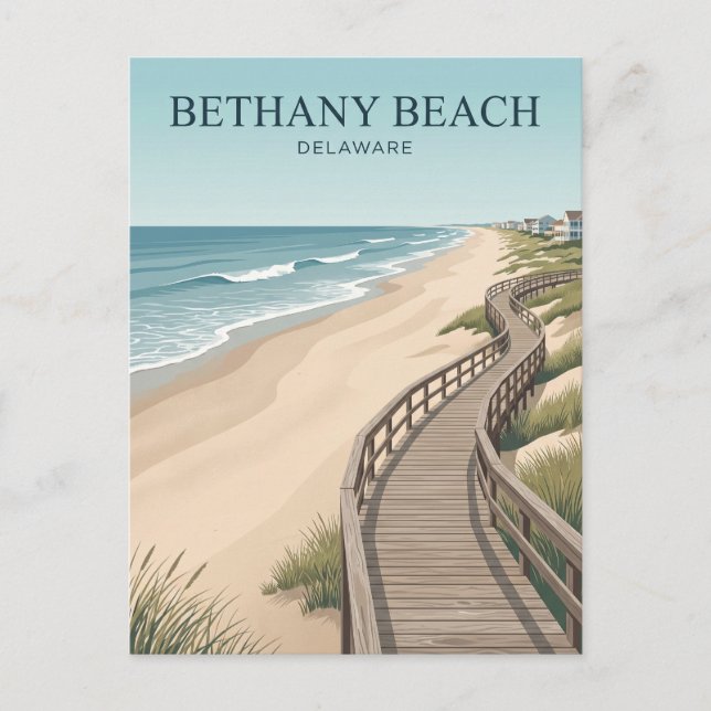 Bethany Beach, Delaware Postkarte (Vorderseite)
