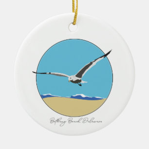 Bethany Beach, Delaware Sea Gull am Strand Keramik Ornament
