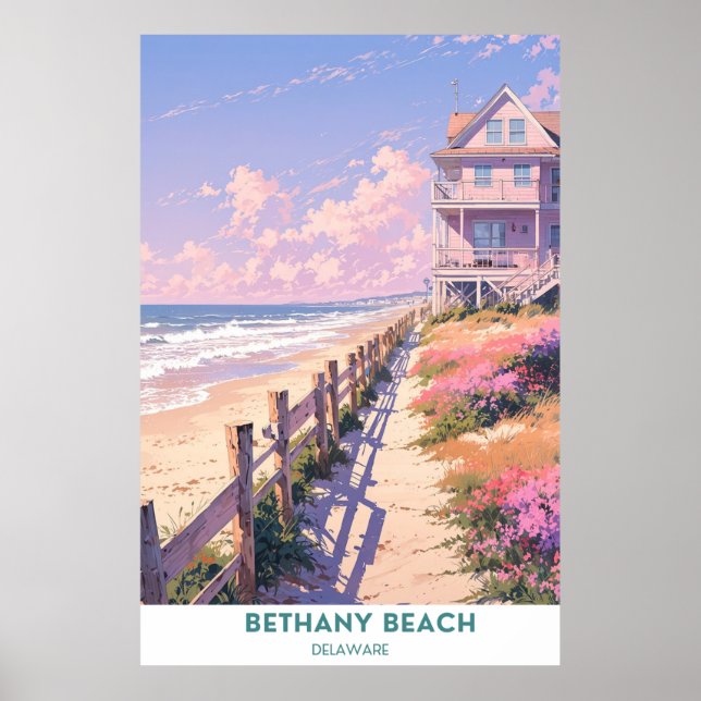 Bethany Beach, Delaware Seashore Poster (Vorne)
