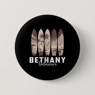 Bethany Beach Delaware Surfbrett Männer Frauen Sur Button