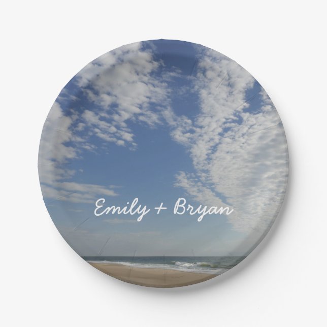 Bethany Beach II Pappteller (Vorderseite)