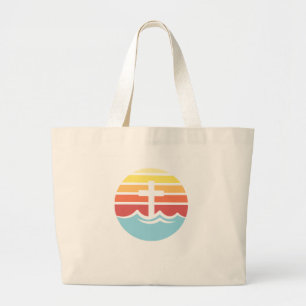 Bethany Beach Retro Sunset Leinwand Tasche