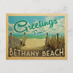 Bethany Beach Vintage Travel Postkarte